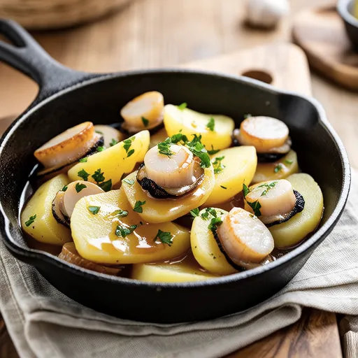 Potato and Scallop Butter Soy Sauce Stir-fry