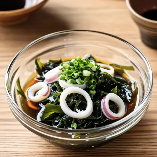 Firefly Squid and Wakame with Ginger Dressing