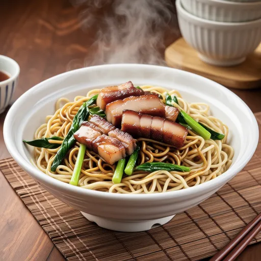 Pork Belly Bean Sprout Udon Stir-fry