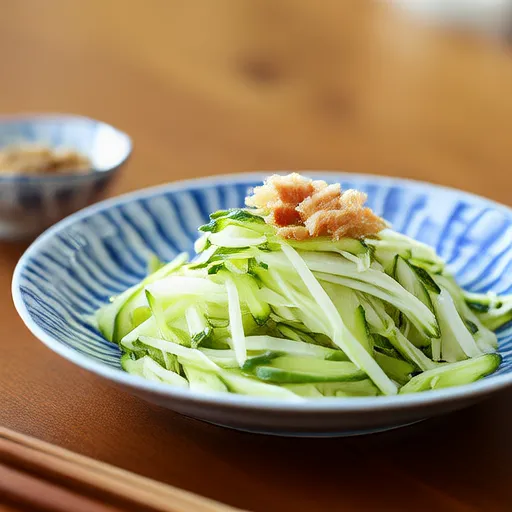 Zucchini-Salat mit Bonitoflocken