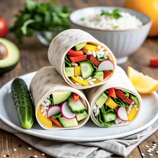 Vegetable Tofu Rolls (No Heat Cooking)