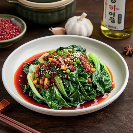 Cheonggyeongchae Doenjang Muchim (Seasoned Bok Choy with Soybean Paste)