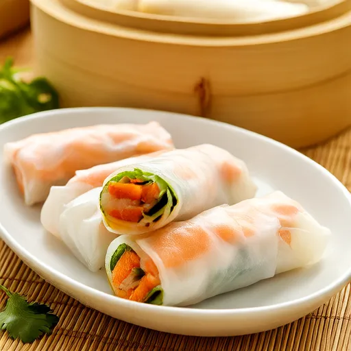 Rouleaux de crevettes au papier de riz