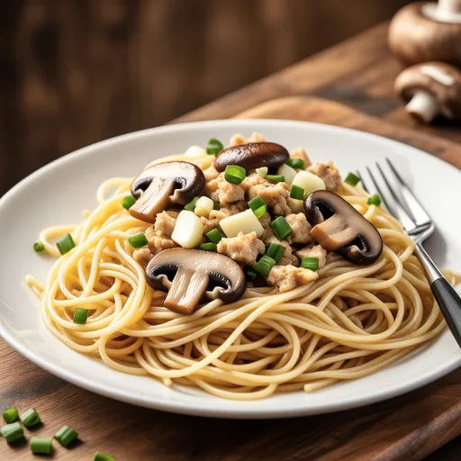 Tuna and Shimeji Butter Soy Sauce Pasta