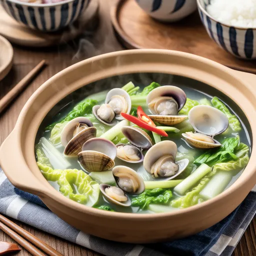 Clam and Chinese Cabbage Simmered Dish