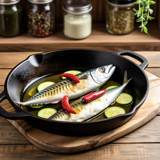 Zucchini and Canned Mackerel Ajillo