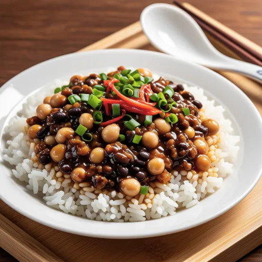 Spicy Kimchi and Green Onion Natto Rice