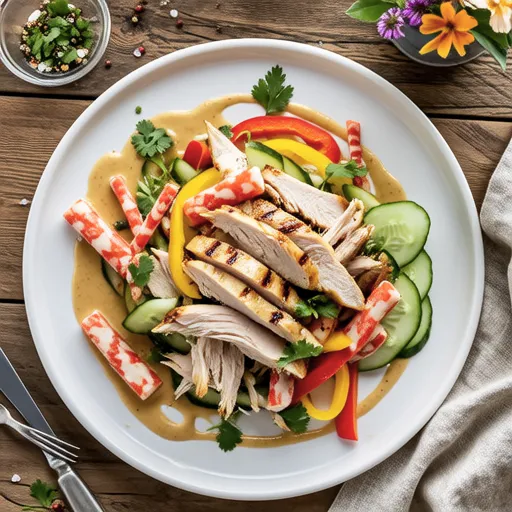 Chicken Breast Salad with Mustard Sauce