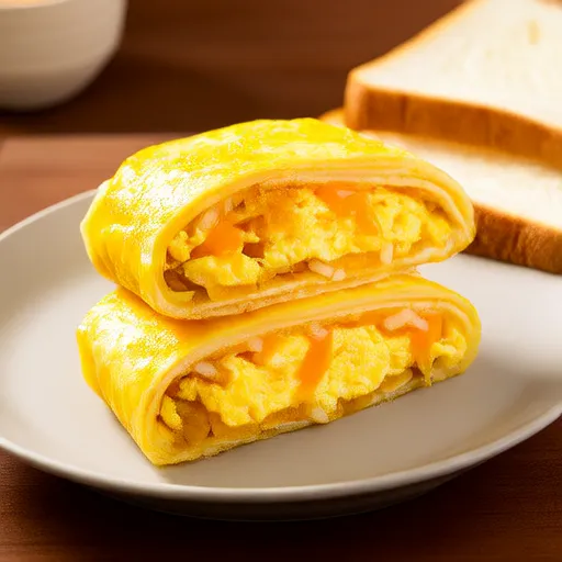 早餐起司煎蛋捲