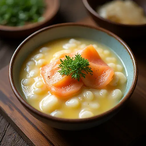 Salmon and Egg Rice Porridge