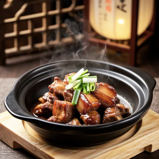 Braised Pork Belly with Garlic and Ponzu