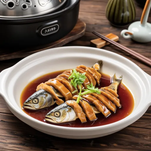 Miso Simmered Mackerel in Rice Cooker