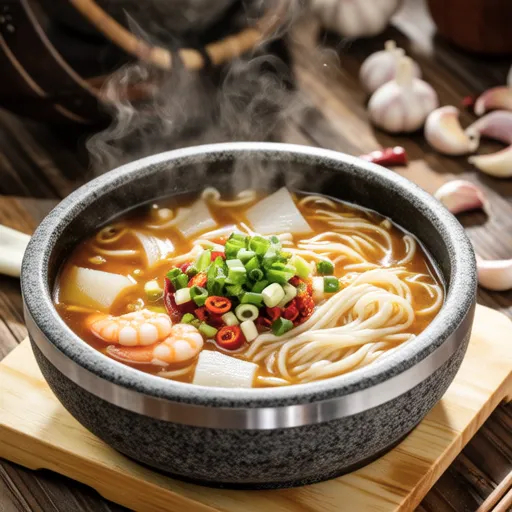 Clear Bean Sprout Soup with Fermented Shrimp