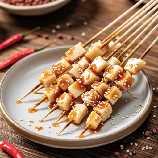 Sweet and Spicy Braised Konjac Skewers