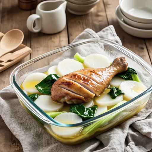Chicken and Turnip Lemon Salt Steam
