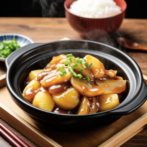Sweet and Savory Simmered Daikon and Potatoes