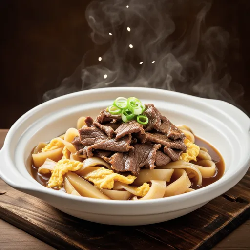Gobou and Beef Egg Topped Dish