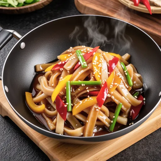 Ito Konnyaku Stir-fry with Bell Peppers