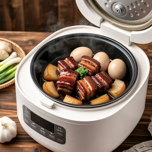 Braised Pork Belly in Rice Cooker