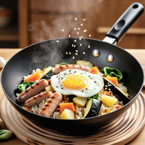 Seaweed Fried Rice with High Fiber