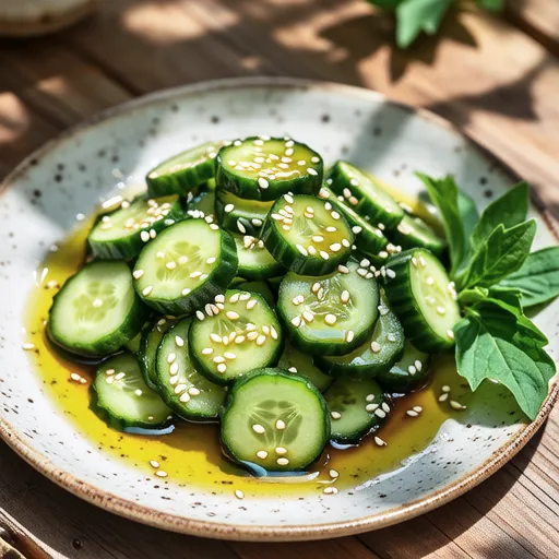 Perilla Cucumber Salad