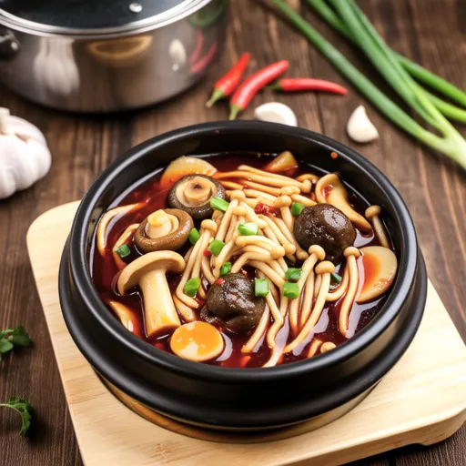 Bean Sprout and Mushroom Stew
