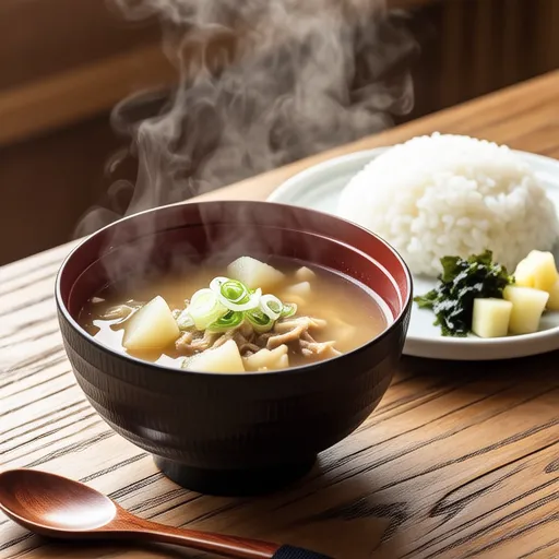 Sweet Potato and Wakame Miso Soup