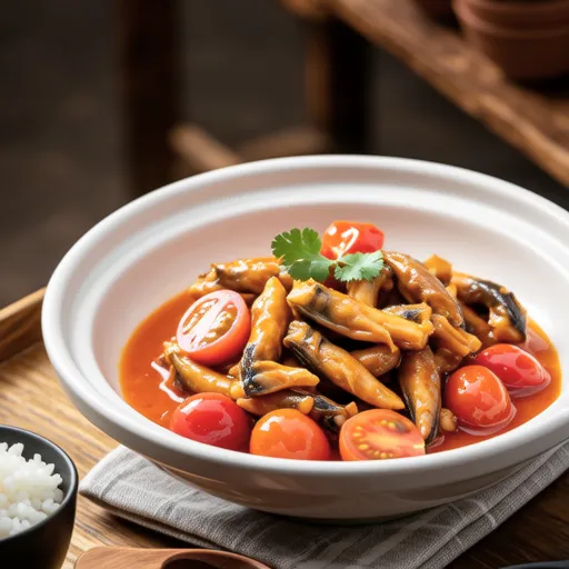 Mini Tomato and Canned Mackerel Curry Stir-fry