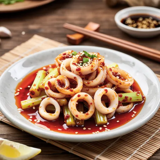 Minari Squid Salad (Jeon Cham Si Lee Guk Ju Recipe)