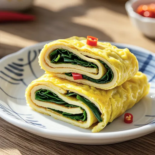 Korean Chive Egg Roll