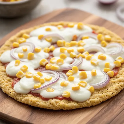 Simple Tortilla Corn Pizza