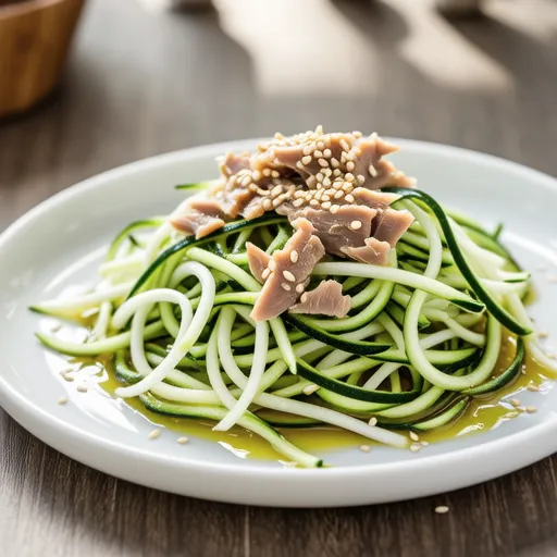 Bean Sprout and Zucchini Tuna Salad