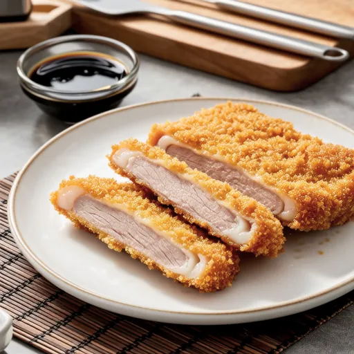 Pork Cutlet with Thinly Sliced Pork