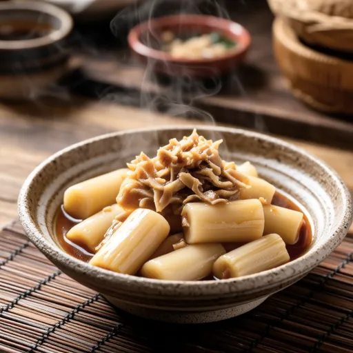 Simmered Bamboo Shoots with Bonito Flakes