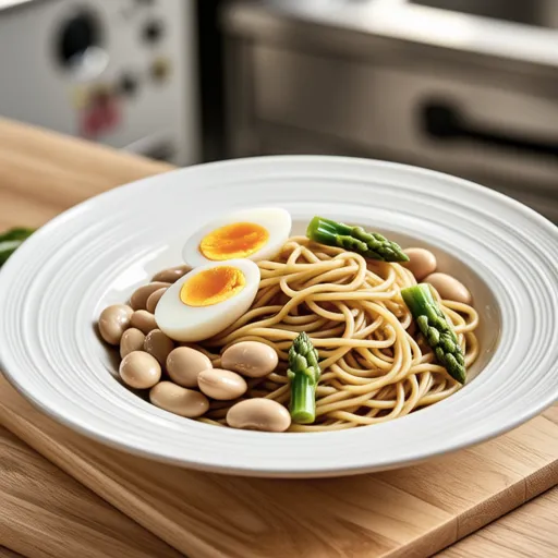 Butter Soy Sauce Pasta with Bamboo Shoots