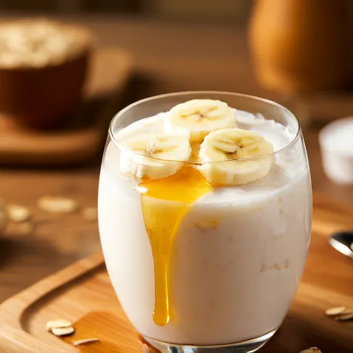 Smoothie à la banane et avoine riche en protéines