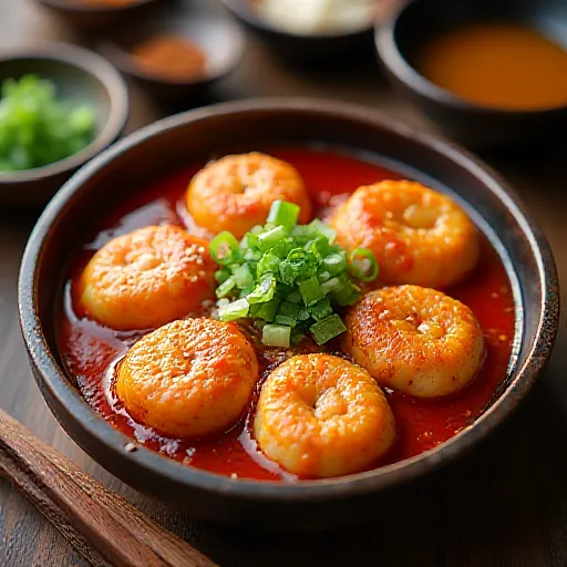 Koreanische süß-scharfe Tteokbokki