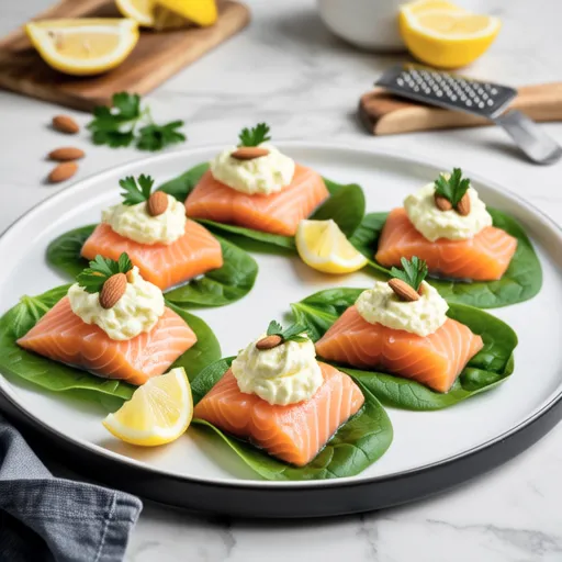 Chicory and Salmon Carpaccio Style