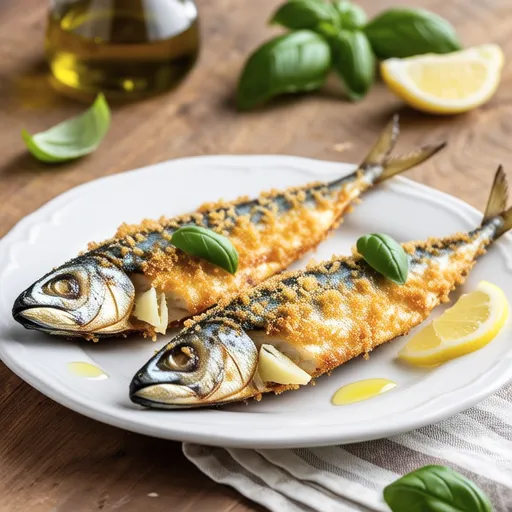 Basil Cheese Fried Horse Mackerel