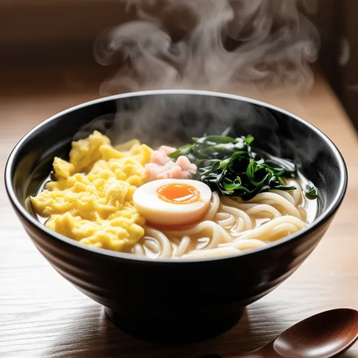 Fluffy Egg and Ume Dashi Nyumen