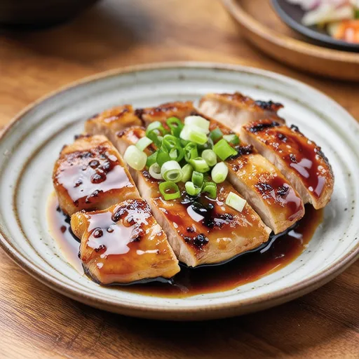 ポン酢ソースの鶏むね肉照り焼き