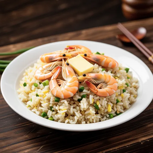 Shrimp Butter Soy Sauce Scallion Fried Rice