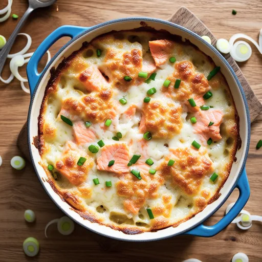 Salmon and Taro Cream Gratin