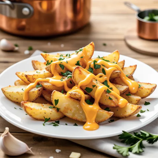 Cheese Wedge Potatoes (No Oven)