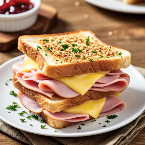 Air Fryer Ham Cheese Toast