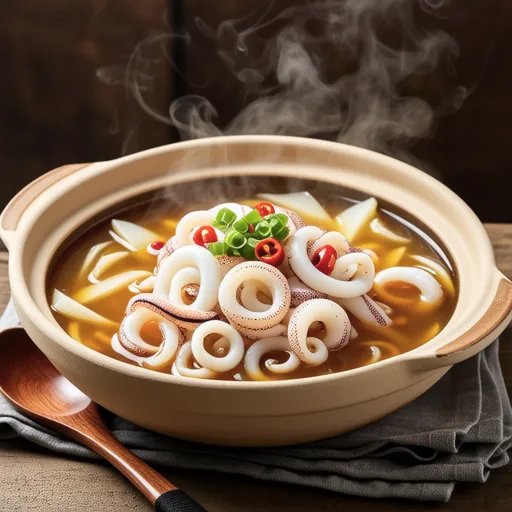 Spicy Squid Bean Sprout Radish Soup