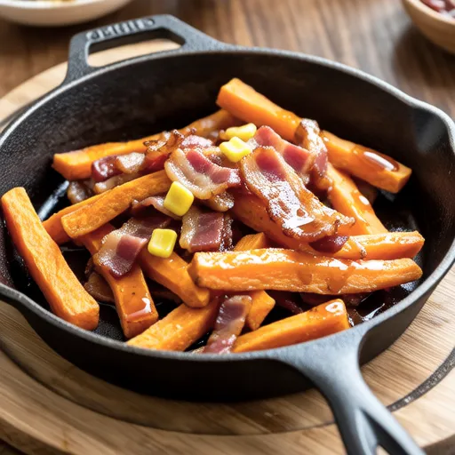 Sweet Potato Bacon Stir-fry