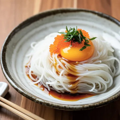 Nira and Egg Yolk with Ponzu Sauce