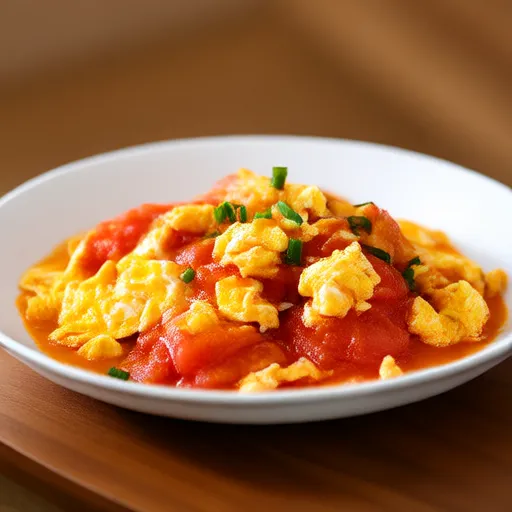 Uova strapazzate con pomodori