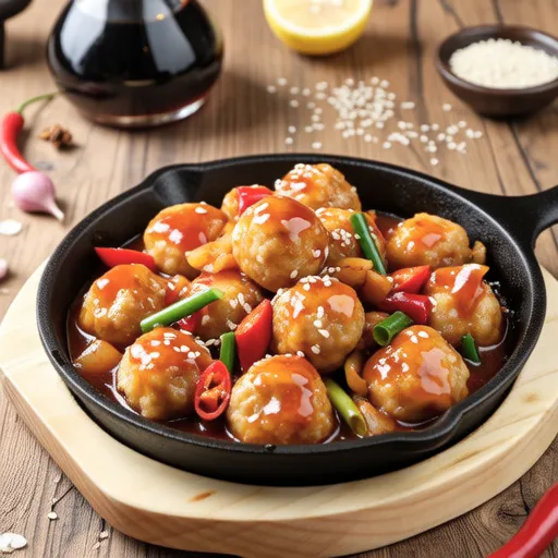 Sweet and Spicy Mackerel and Tofu Balls